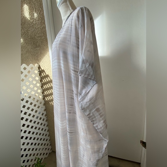 h by halston goddess gown kaftan dress sz. 4 - Picture 5 of 14